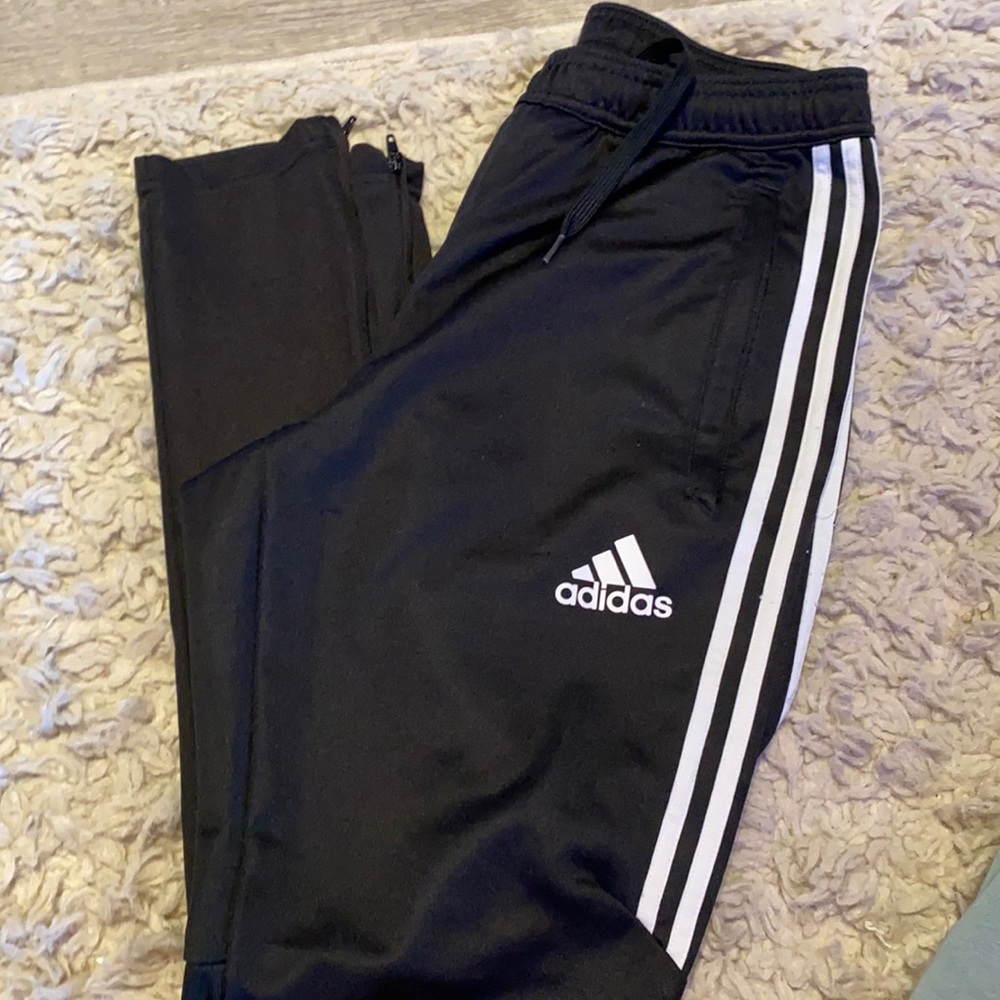 Black Adidas sweatpants